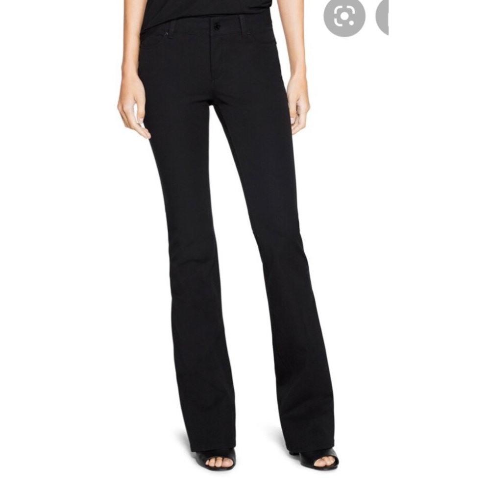White House Black Market skinny flare Black pants